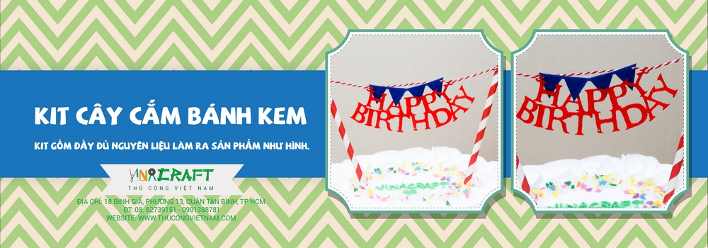 Kit cây cắm bánh kem 11